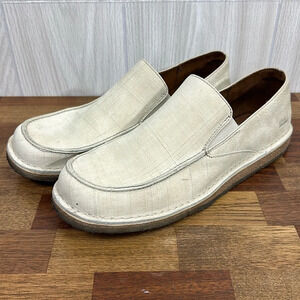 Clarks Originals Men 12 Loafers Berber Slip On‎ Comfort Cream Ivory Low Top Shoe